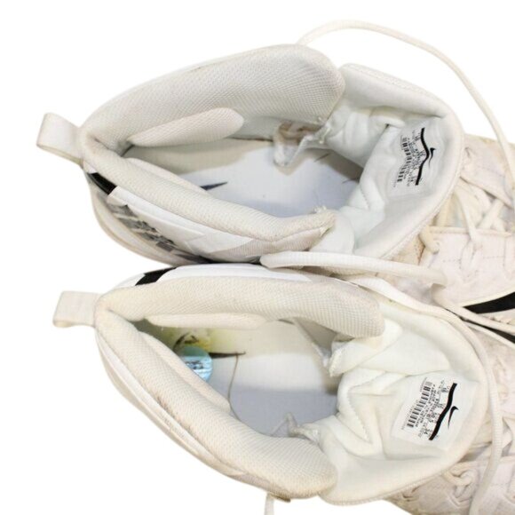 Nike Sz 16 Football Cleats Force Savage White Black 923304-101 - Picture 10 of 11